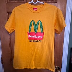 Cool Shirt Yellow Graphic Tee